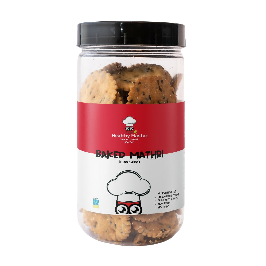 Healthy Master Baked Wheat Mathri (Flax Seed) Healthy Master