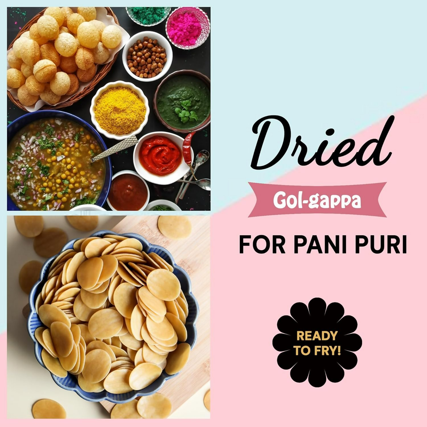 Urban Platter Pani Puri Golgappa Pellets Ready-To-Fry Or Microwave Urban Platter