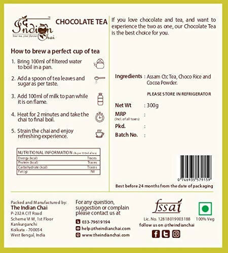 The Indian Chai - Chocolate Tea The Indian Chai