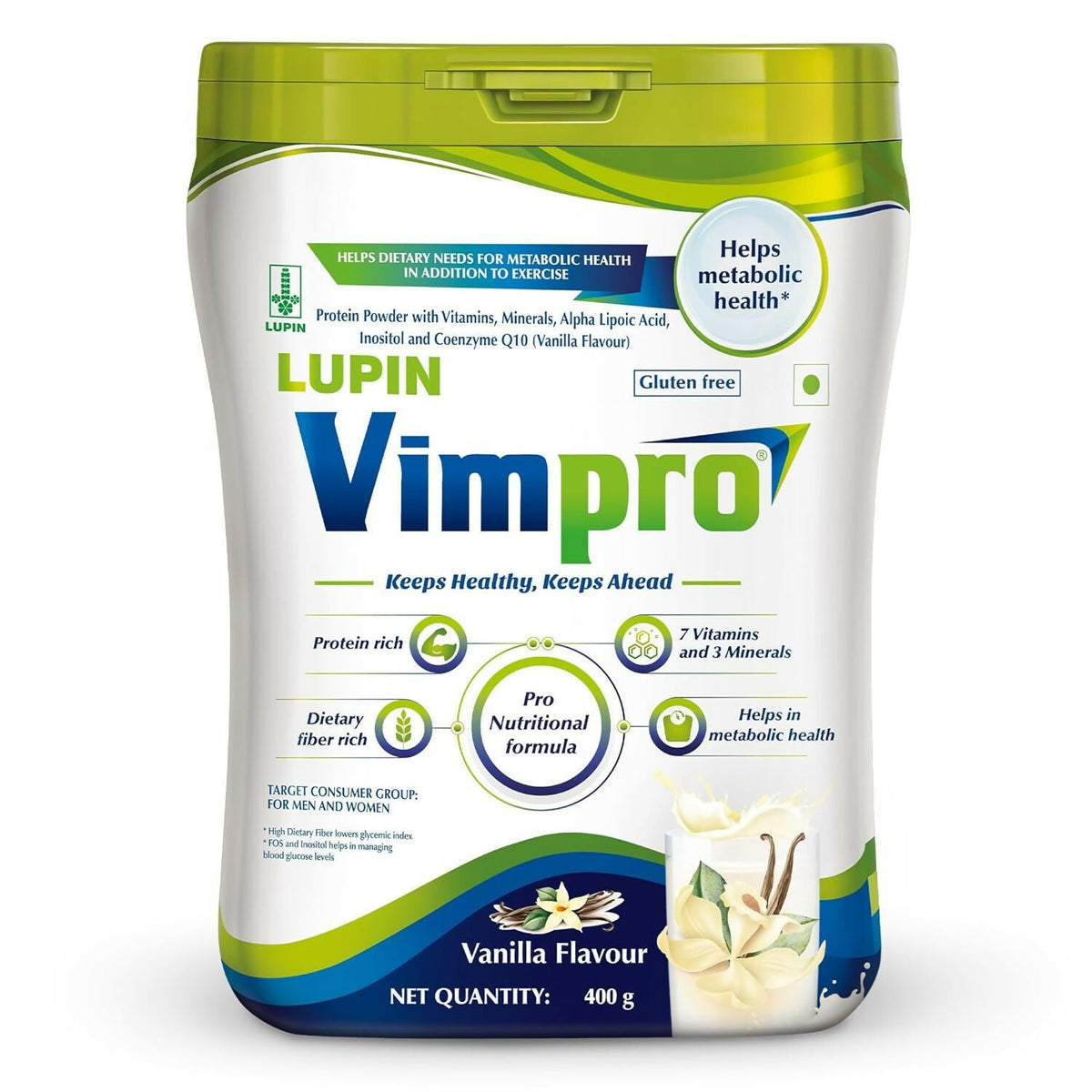 Lupin Vimpro Nutritional Vanilla Protein Powder - Safuron