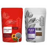 Sorich Organics Raw Sunflower Seeds and Flax Seeds - Safuron