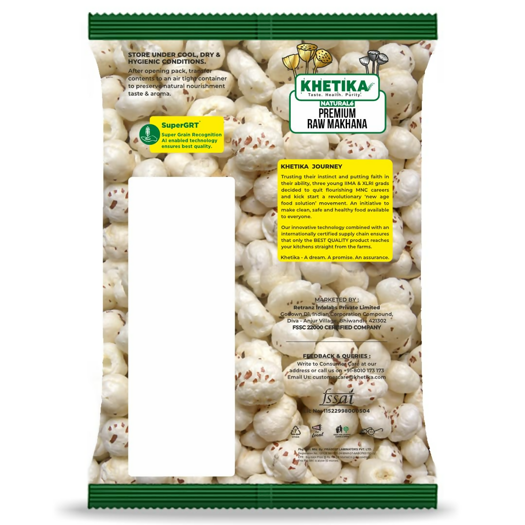 Khetika Premium Raw Phool Makhana Khetika