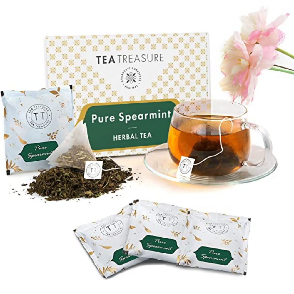 Tea Treasure Spearmint Herbal Tea Bags Tea Treasure