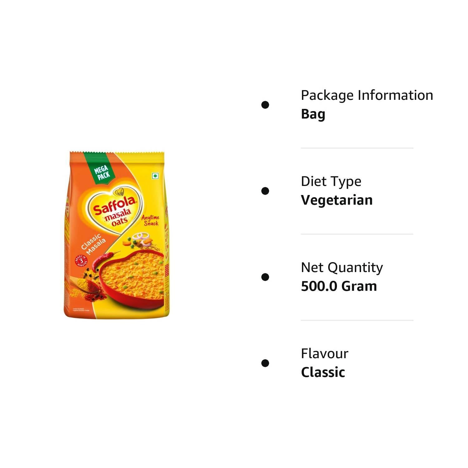 Saffola Masala Oats Classic Masala Saffola