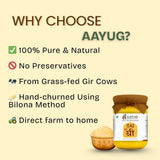 Aayug Organics A2 Gir Cow Ghee | Traditional Bilona Method A2 Cow Ghee | Grassfed, Pure and Healthy Gir Cow Ghee Aayug Organics