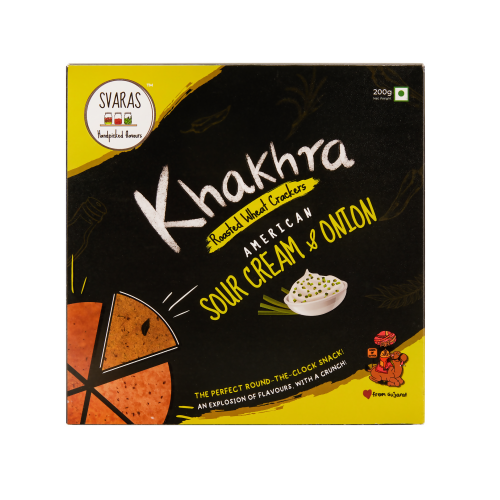 Svaras American Sour Cream & Onion Khakhra - Safuron