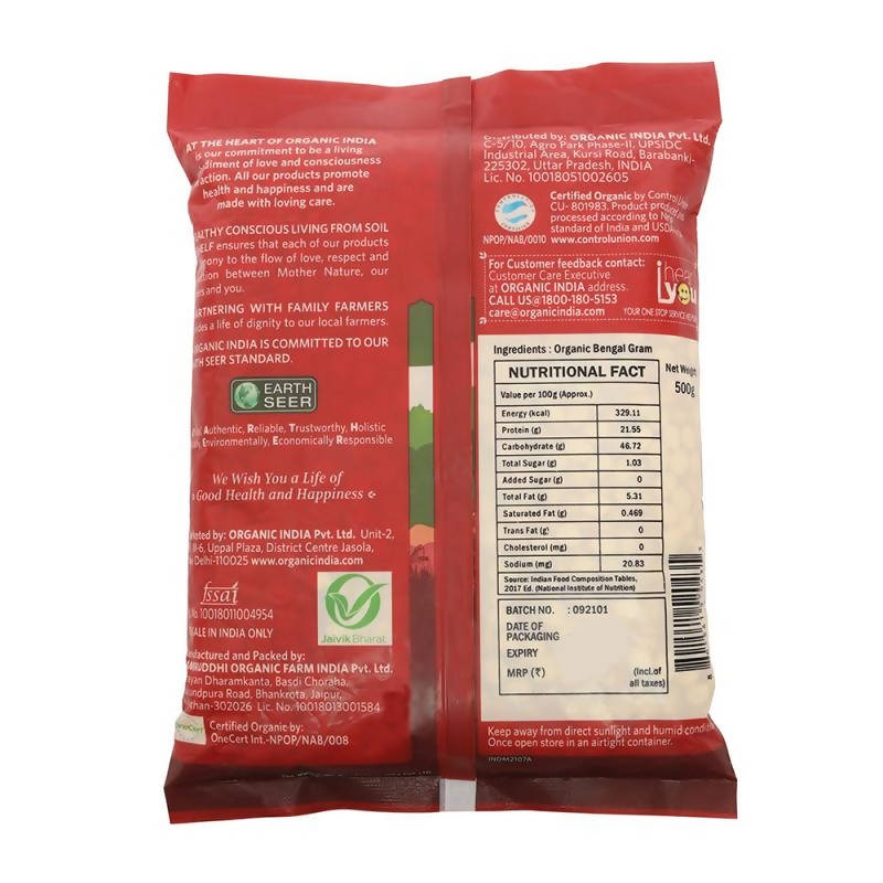 Organic India Bengal Gram (Chana dal) Organic India