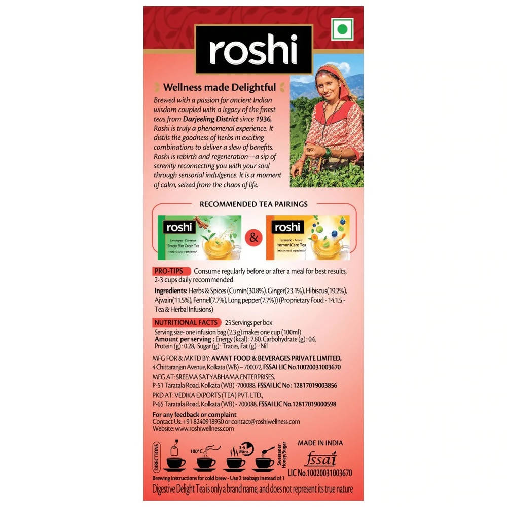 Roshi Ginger - Hibiscus Digestive Delight Tea Roshi