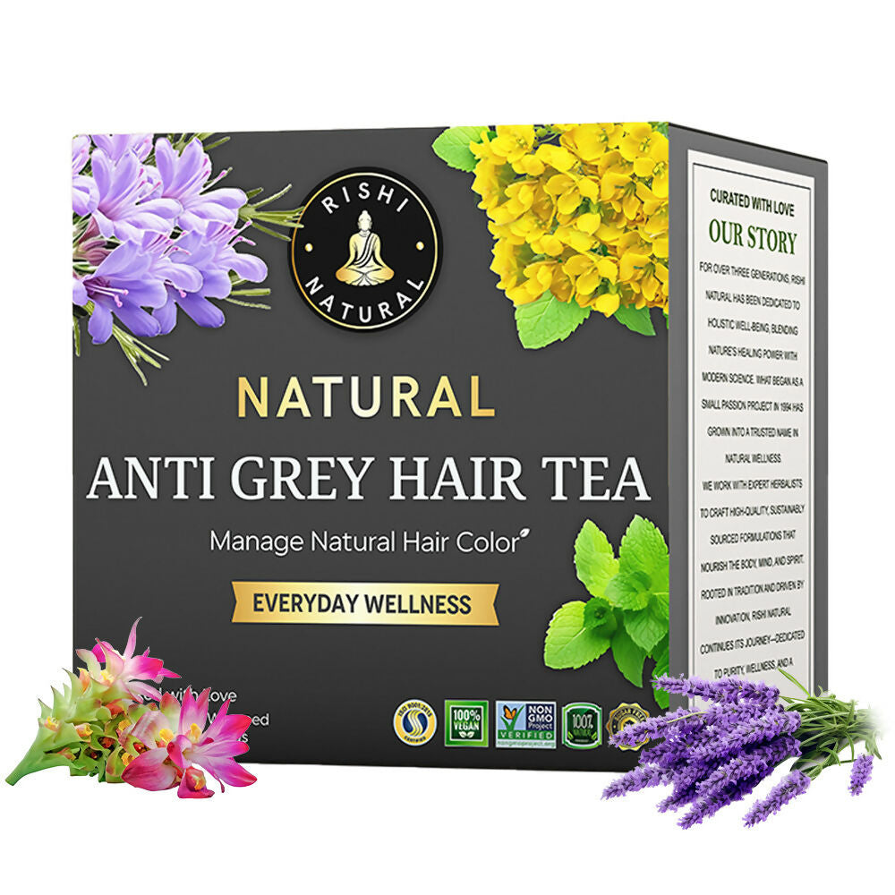 Rishi Natural Anti Grey Hair Herbal Tea Rishi Natural
