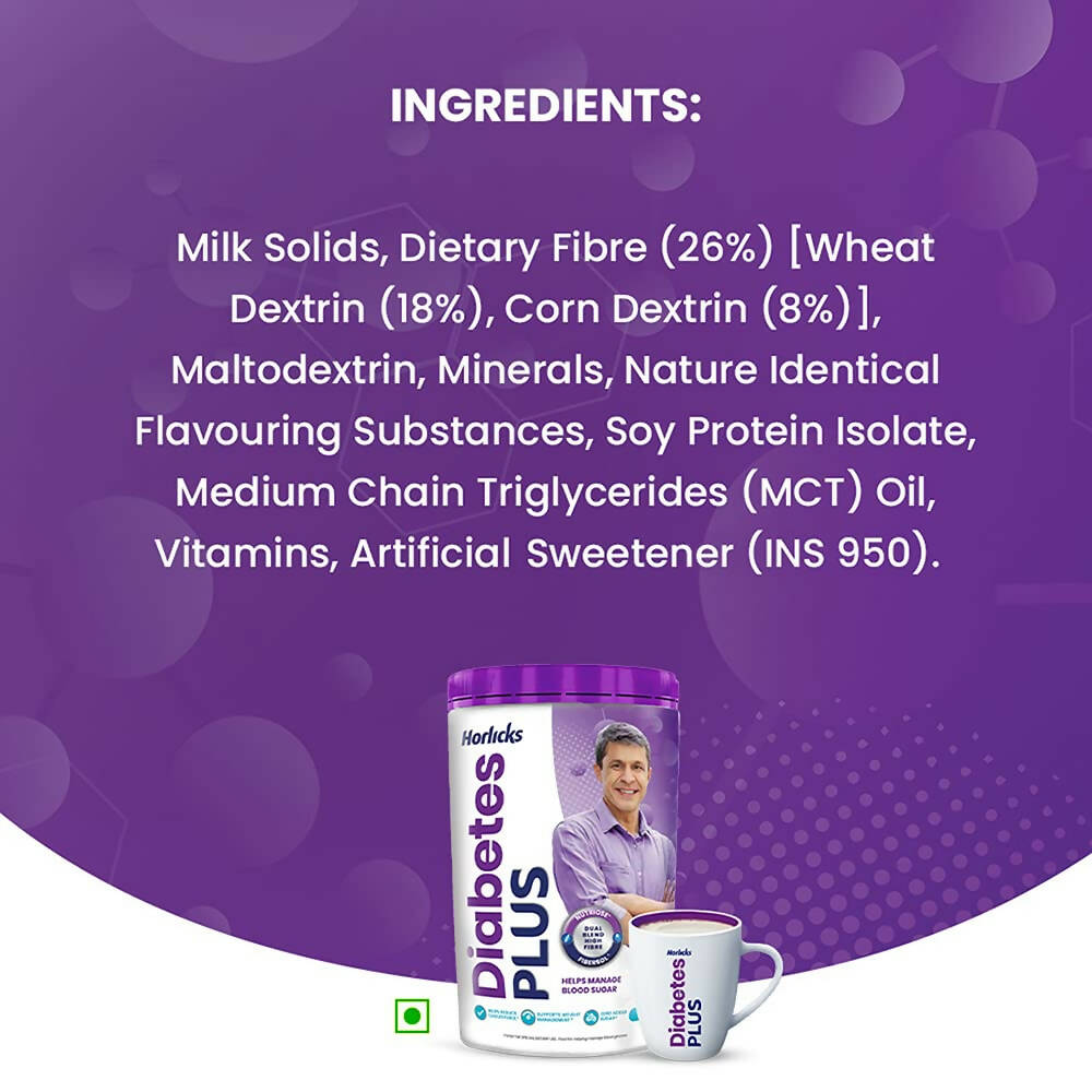 Horlicks Diabetes Plus - Sugar Free Protein Powder, Diabetic Nutrition Drink Horlicks