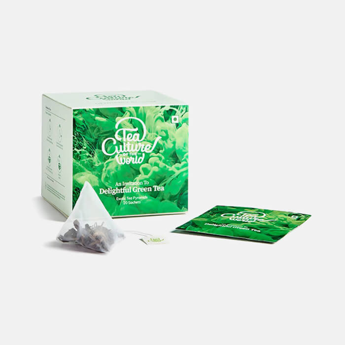 Tea Culture Delightful Green Tea Bags Tea Culture of The World