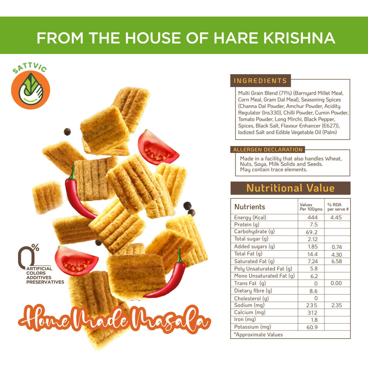 Vasudha Nurtured By Nature Home Made Masala Crispy Vasudha
