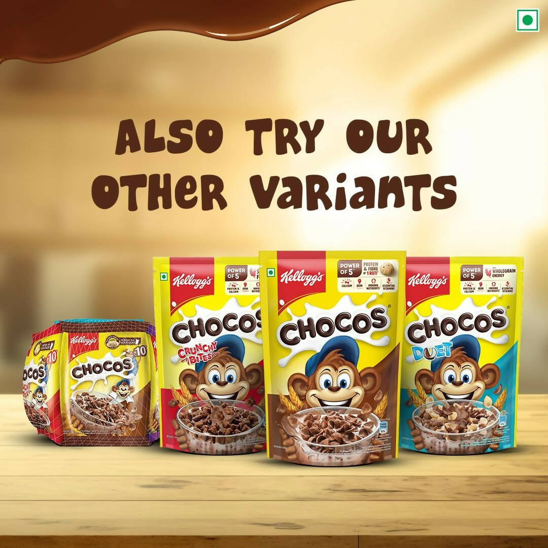 Kellogg's Multigrain Chocos Moons & Stars, High In Calcium & Protein,Essential Vitamins,Iron & Immuno Nutrients Kellogg's