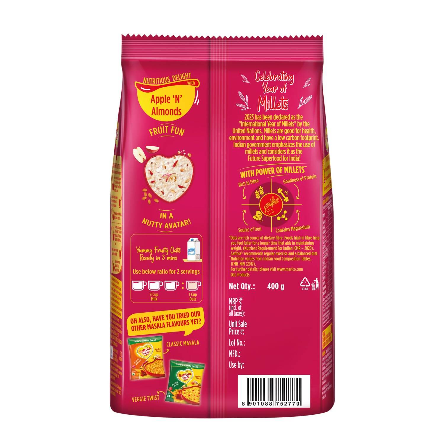 Saffola Oats with Apple 'n' Almonds Saffola