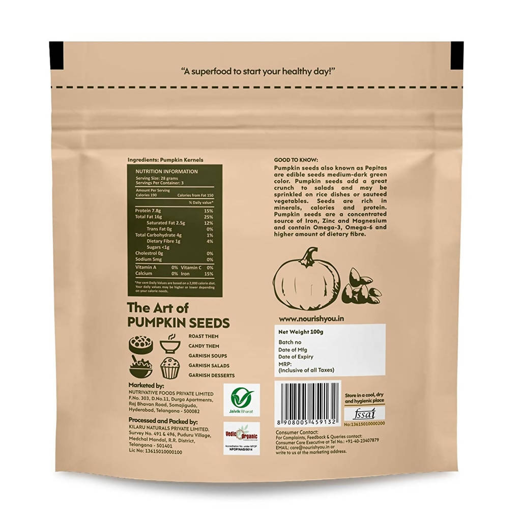 Nourish You Organic Pumpkin Seeds Nourish You