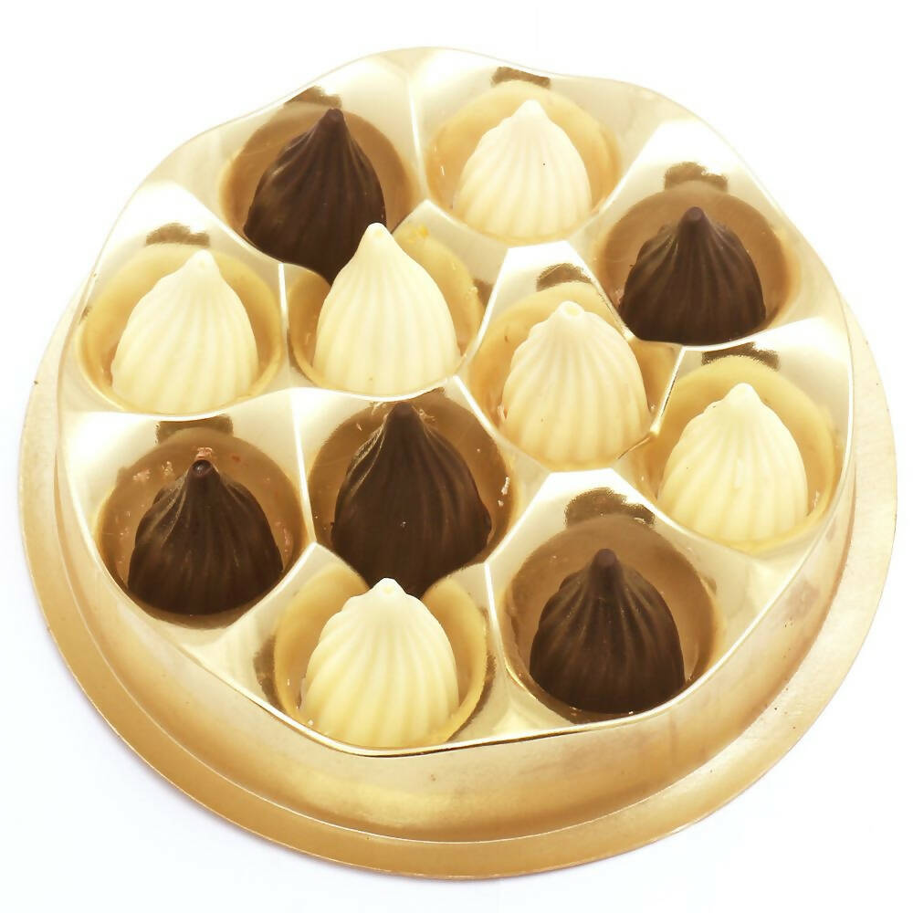 Ghasitaram Dark and White Chocolate Modaks - Safuron