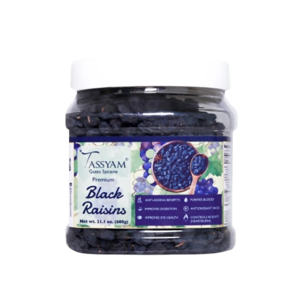 Tassyam Organics Seedless Black Raisins - Safuron