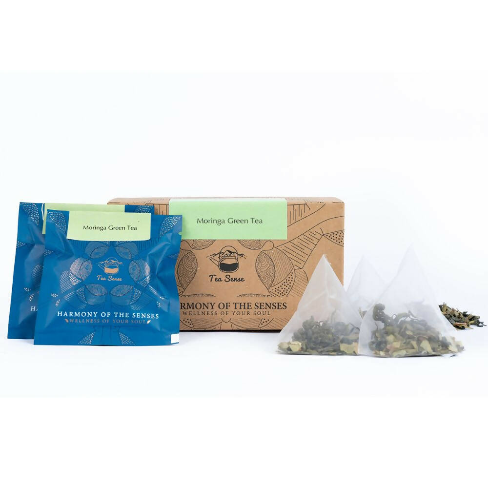 Tea Sense Moringa Green Tea Bags Box Tea Sense