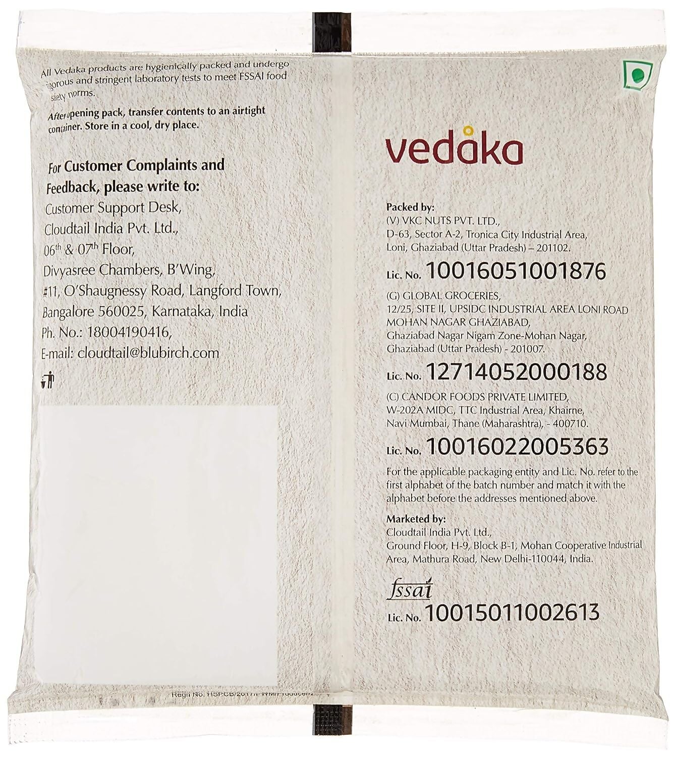 Vedaka Raw Flax Seeds Vedaka