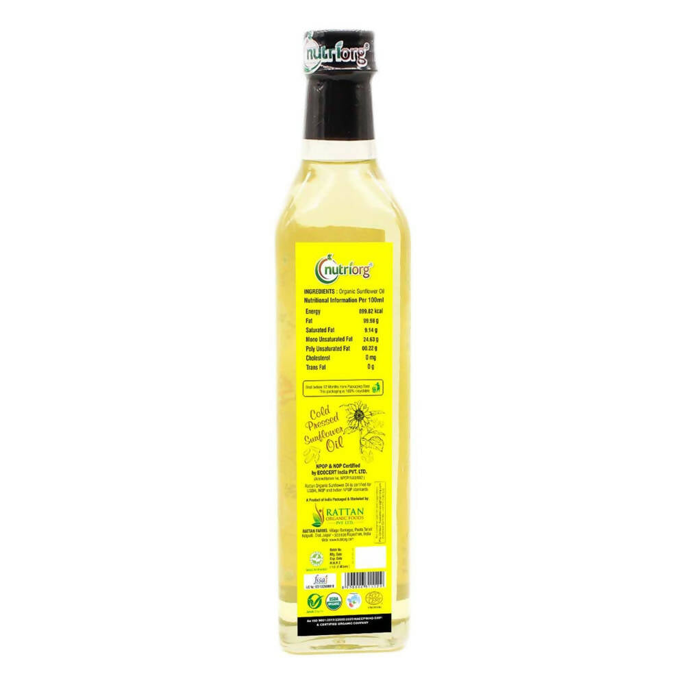Nutriorg Organic Sunflower Oil Nutriorg