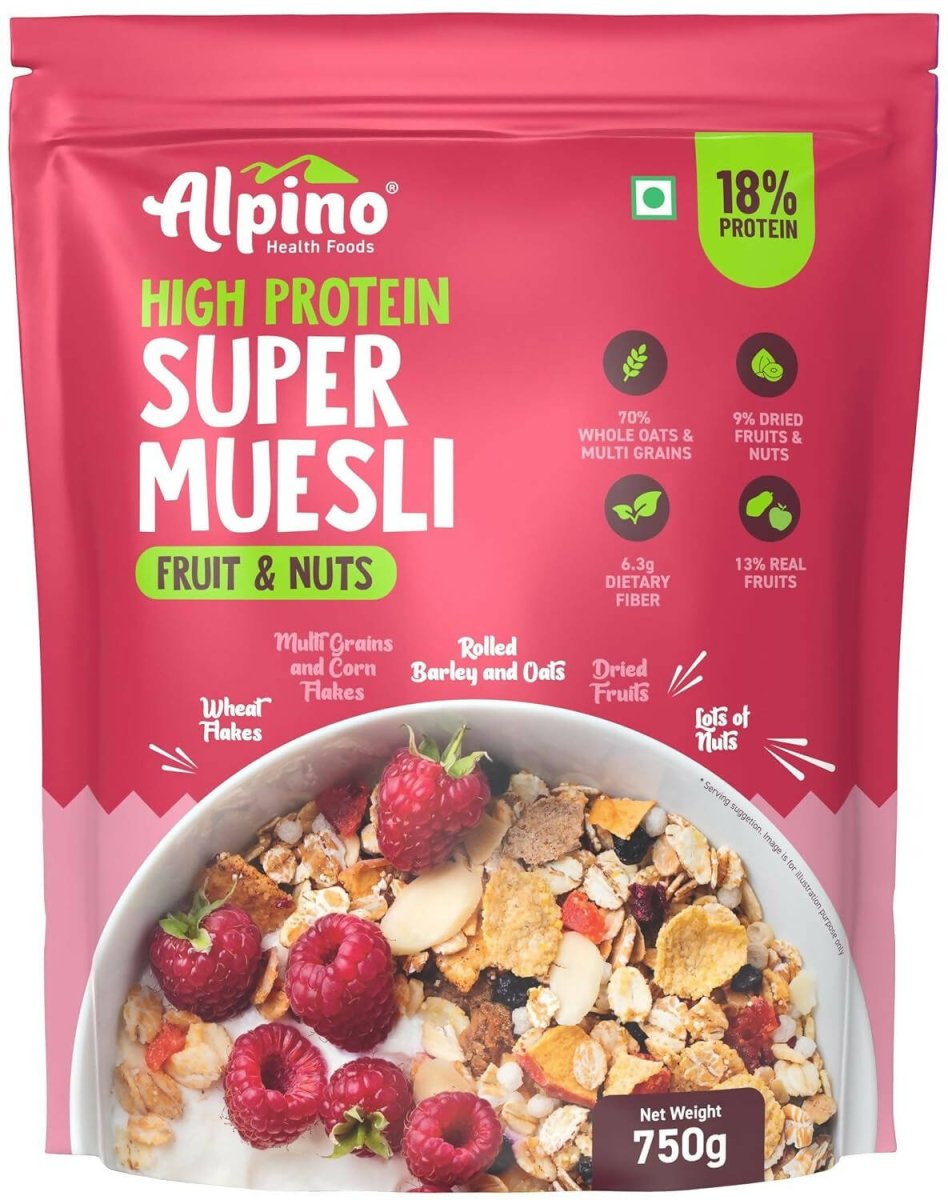 Alpino High Protein Super Muesli Fruit & Nuts - Safuron