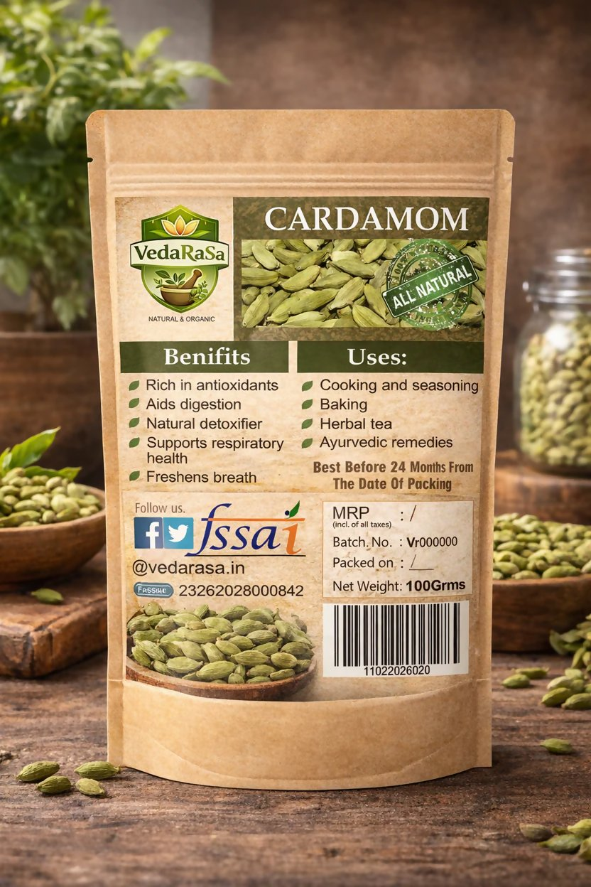 VedaRasa Raw Green Cardamom VedaRasa