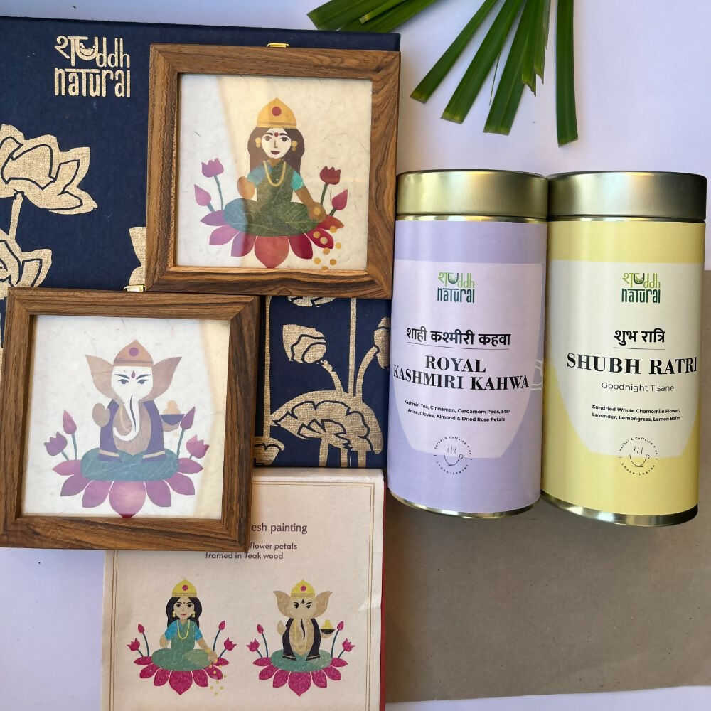 Shuddh Natural Festive Diwali Gift Hamper Ganesh Laxmi - Tea Shuddh Natural