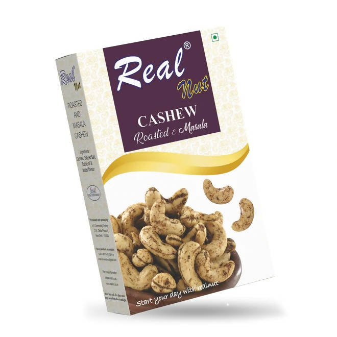 Real Nut Roasted & Masala Cashew (White) - Safuron