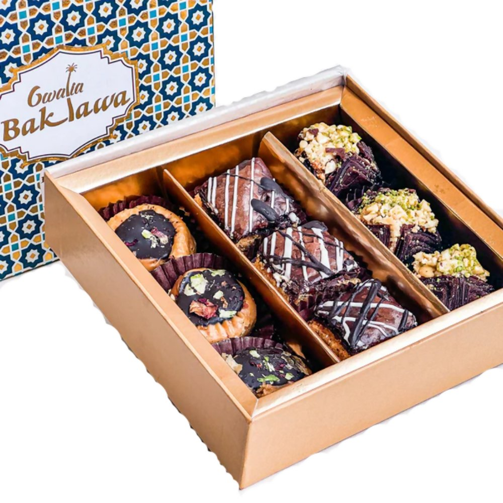 Gwalia Sweets Assorted Chocolate Baklawa Box - Safuron