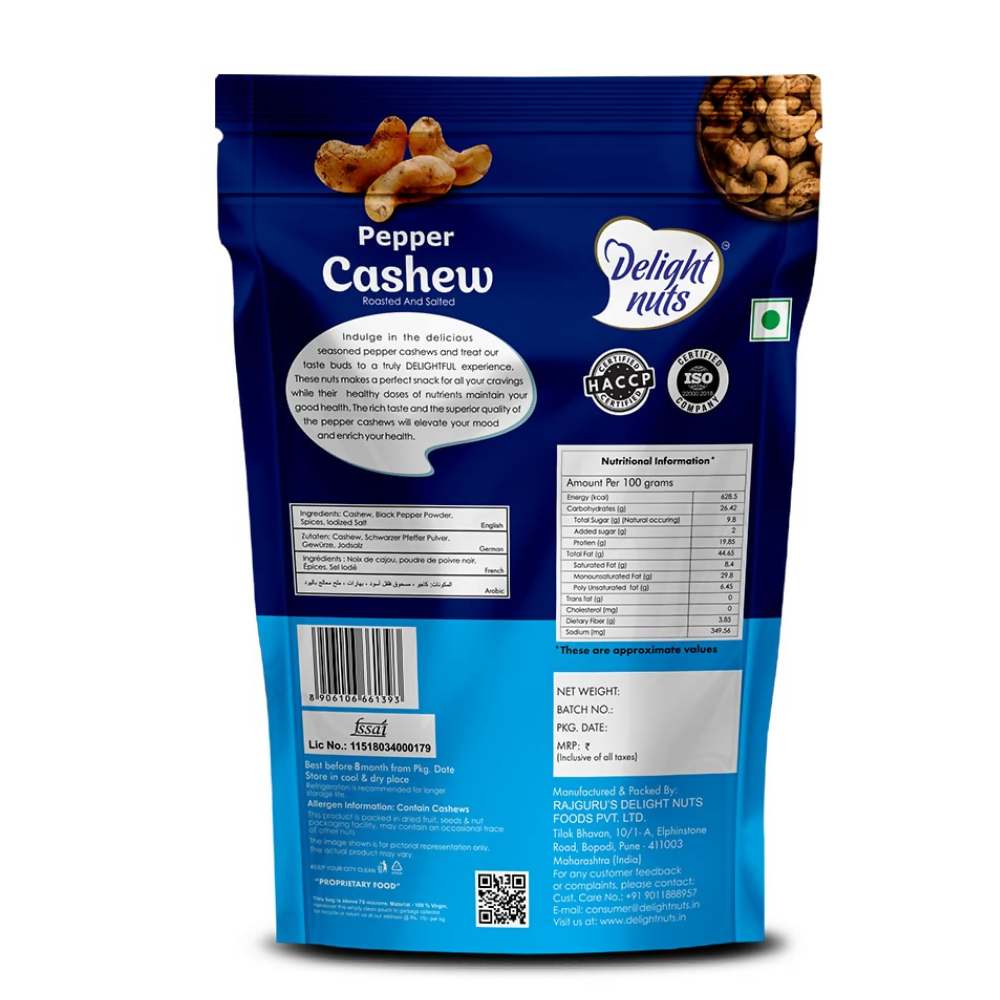 Delight nuts Pepper Cashew Delight nuts