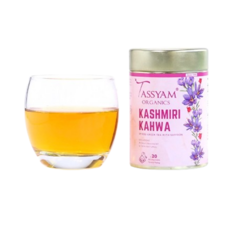 Tassyam Organics Kashmiri Kahwa Biodegradable Tea Bags - Safuron