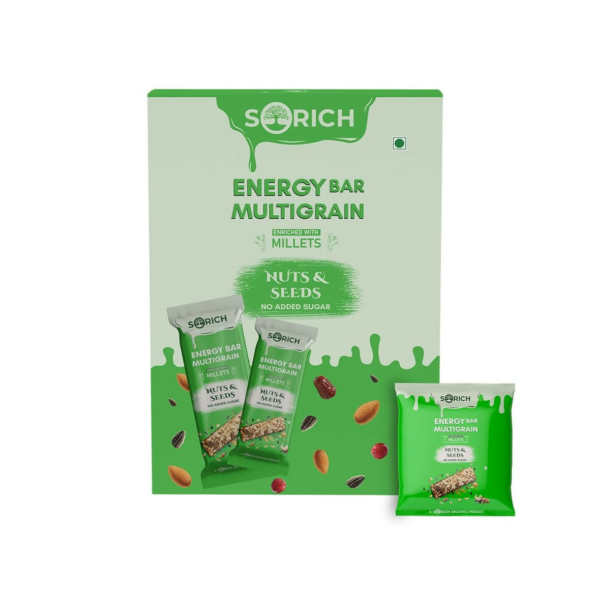 Sorich Organics Multigrain Energy Mini Bars Nut & Seeds - Safuron