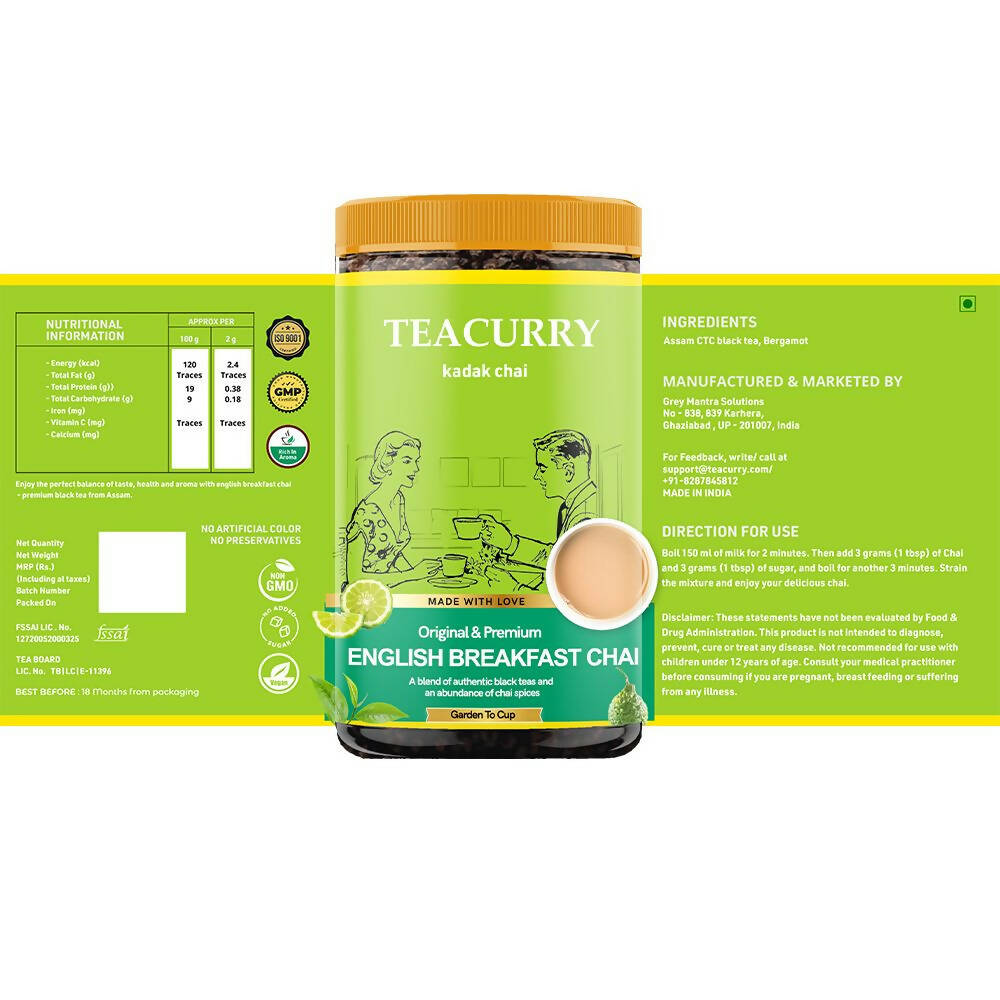 Teacurry English Breakfast Chai Powder Teacurry
