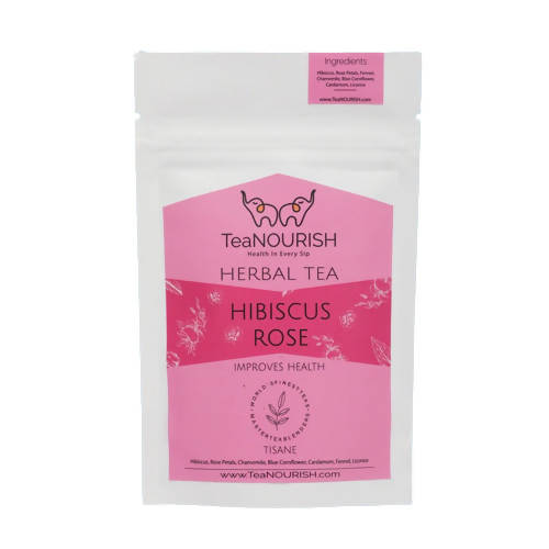 TeaNourish Hibiscus Rose Herbal Tea - Safuron