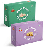 Lal Sweets Combo Pack - Kaju Katli 400 g & Soan Papdi Premium 400g| Desi Cow Ghee Indian Sweet Box Combo Lal Sweets