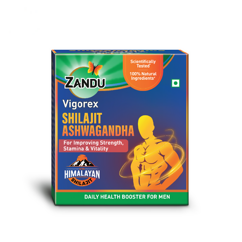 Zandu Vigorex SJ Ashwagandha Capsules - safuroncart