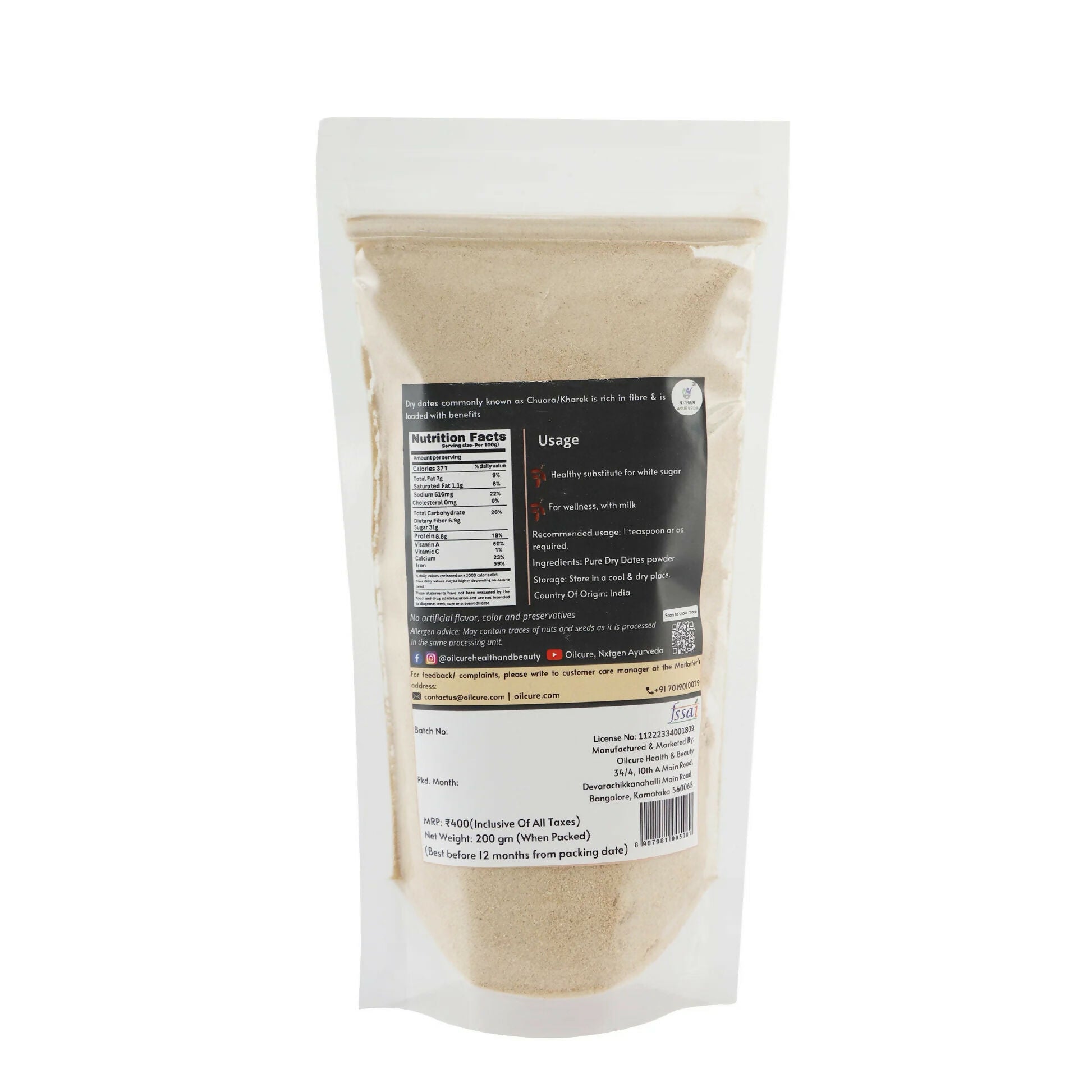 Oilcure Dried Dates Powder Oilcure