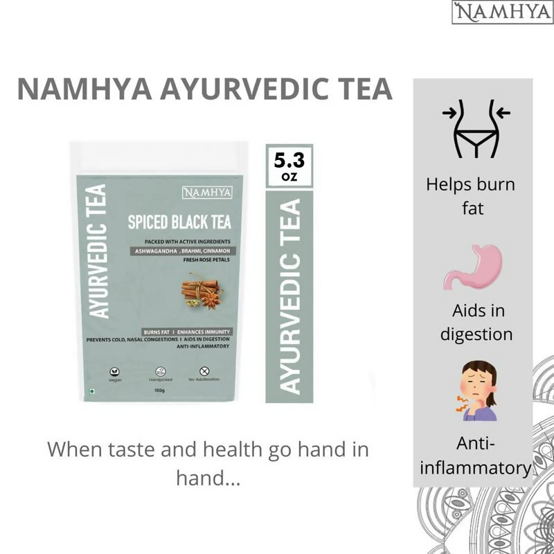 Namhya Ayurvedic Spiced Black Tea- Natural Immunity Booster Namhya