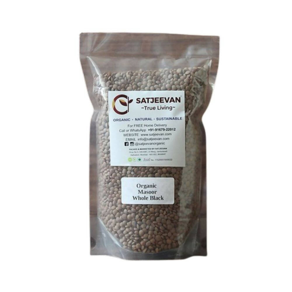 Satjeevan Organic Masoor Whole Black Satjeevan