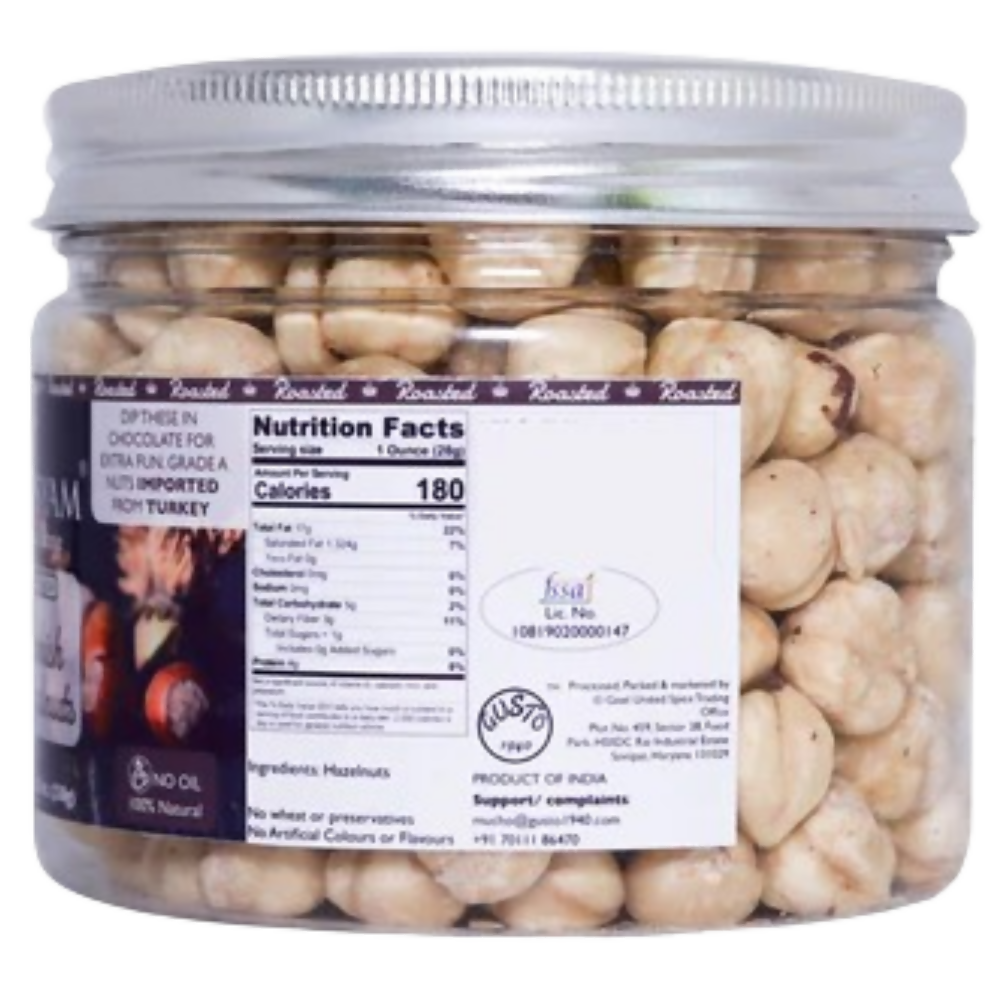 Tassyam Organics Deep Roasted Turkish Hazelnuts Tassyam Organics