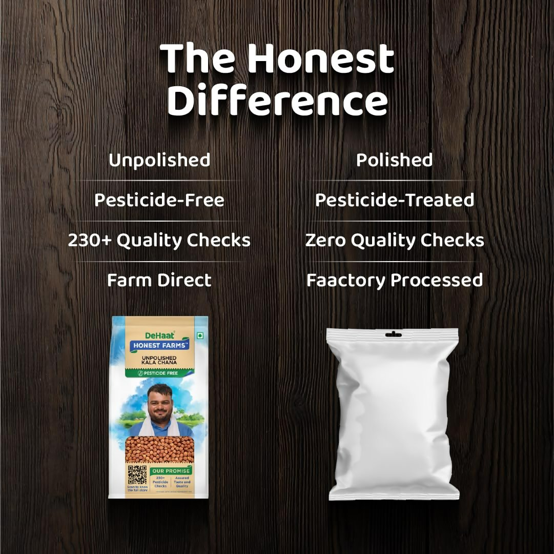 Dehaat Honest Farms Unpolished Kala Chana - Pesticide Free DeHaat