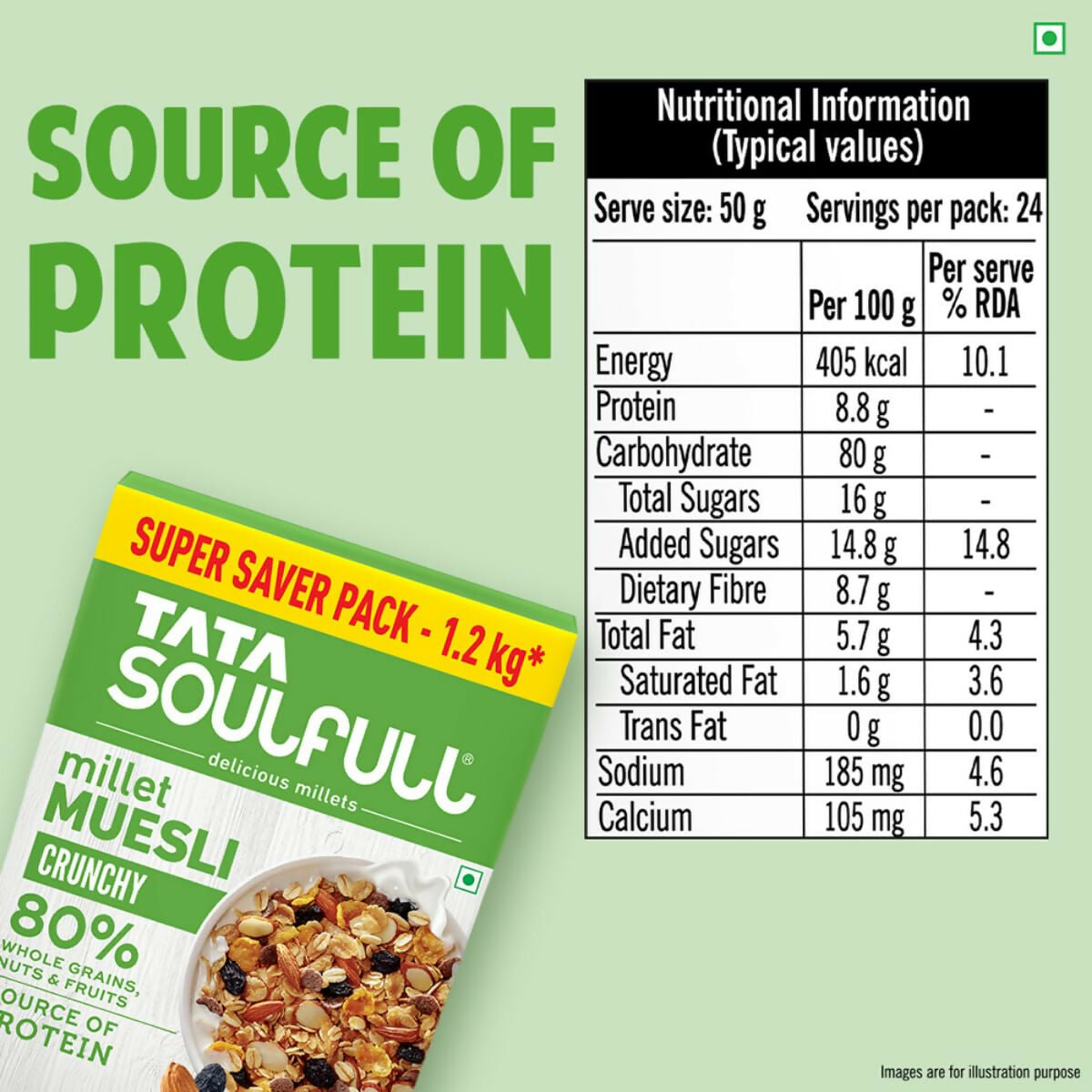 Tata Soulfull Millet Muesli Crunchy Breakfast Cereals Tata Soulfull