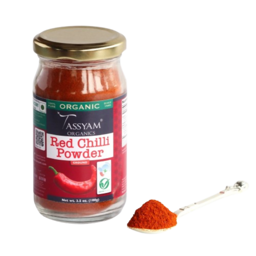 Tassyam Organics Certified 100% Organic Red Chilli Powder - Safuron