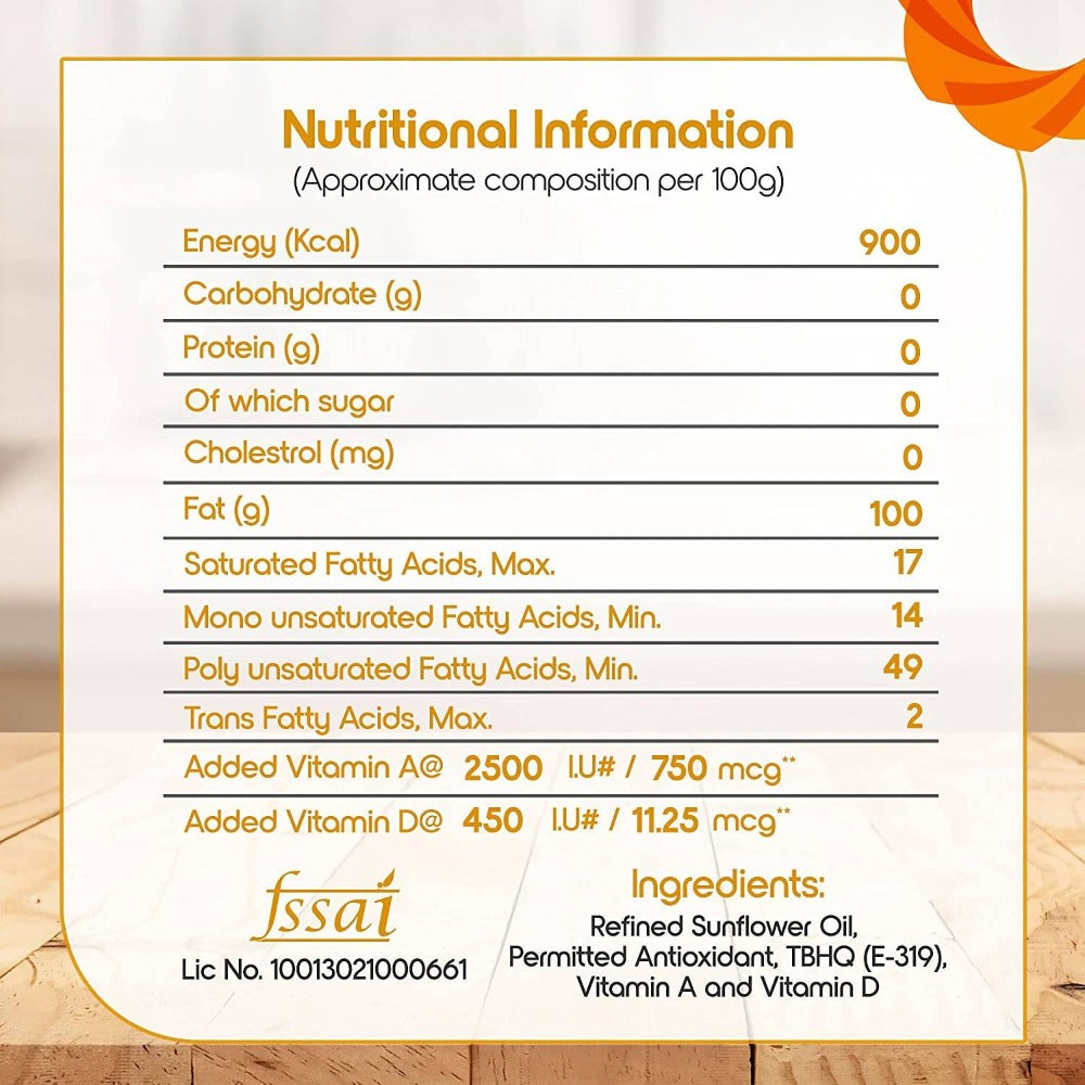Fortune Sunlite Refined Sunflower Oil Fortune