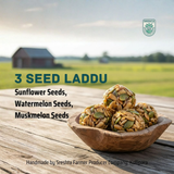 Sreshta Farms Healthy Seed Laddu – Muskmelon, Sunflower & Watermelon Blend Sreshta Farms