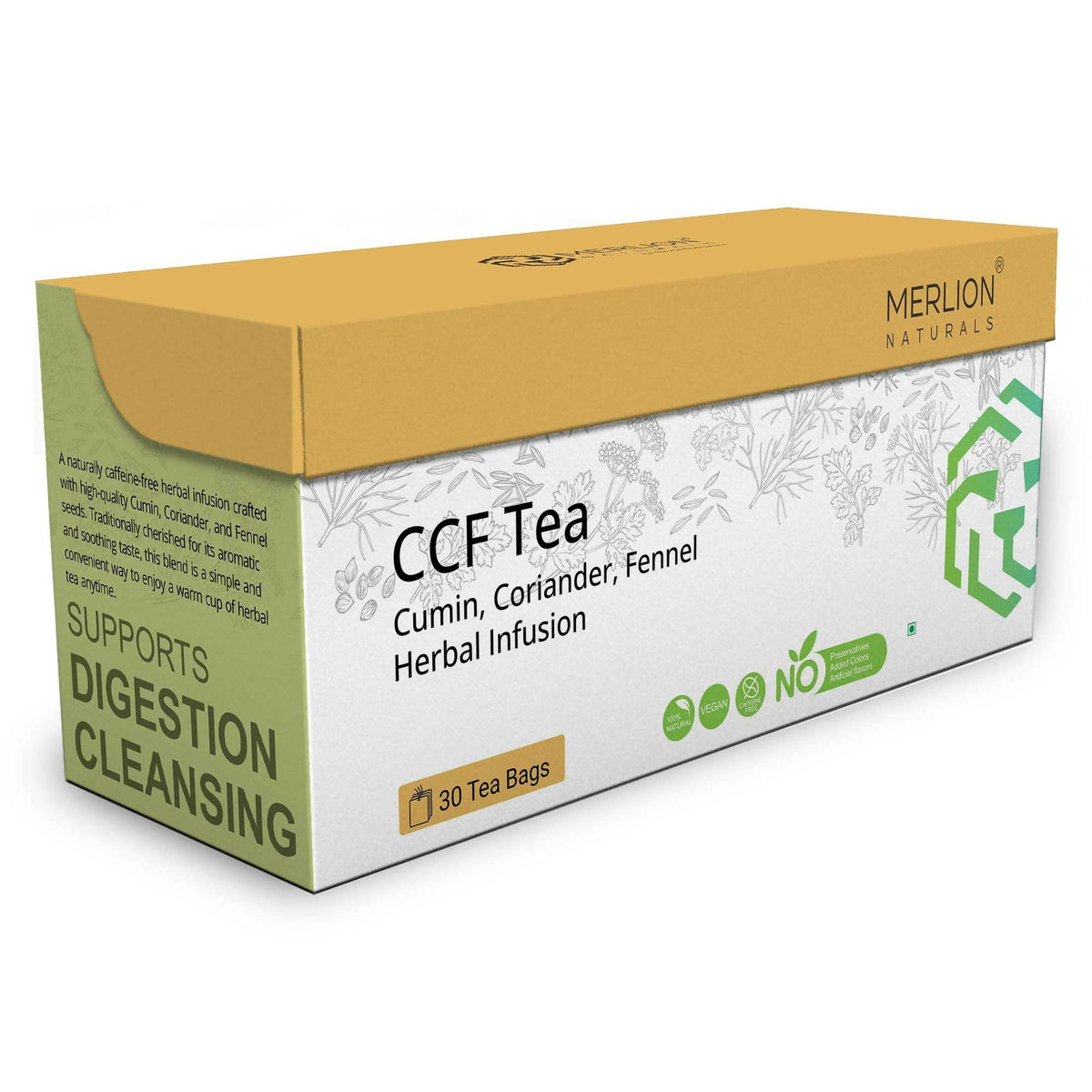 Merlion Naturals CCF Tea (Cumin, Coriander and Fennel Tea Bag) Merlion Naturals
