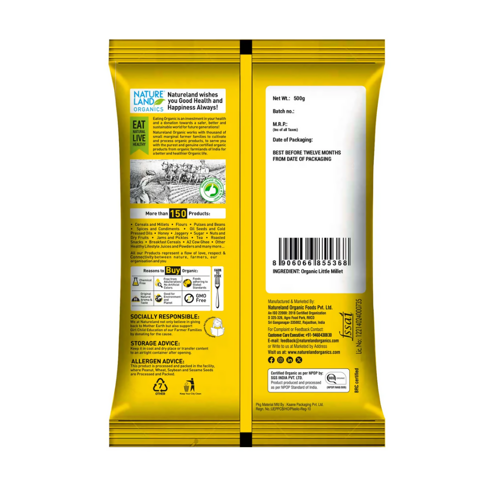 Nature Land Organics Little Millet Nature Land Organics