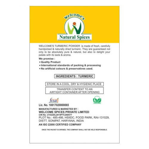 Welcome’s Natural Spices Turmeric Powder Welcome’s Natural Spices