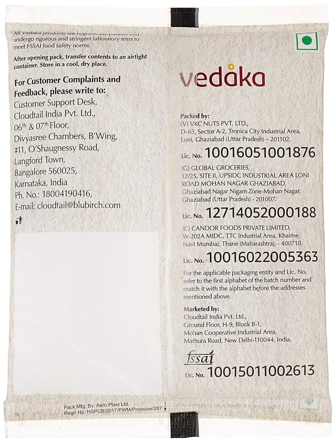 Vedaka Raw Chia Seeds Vedaka
