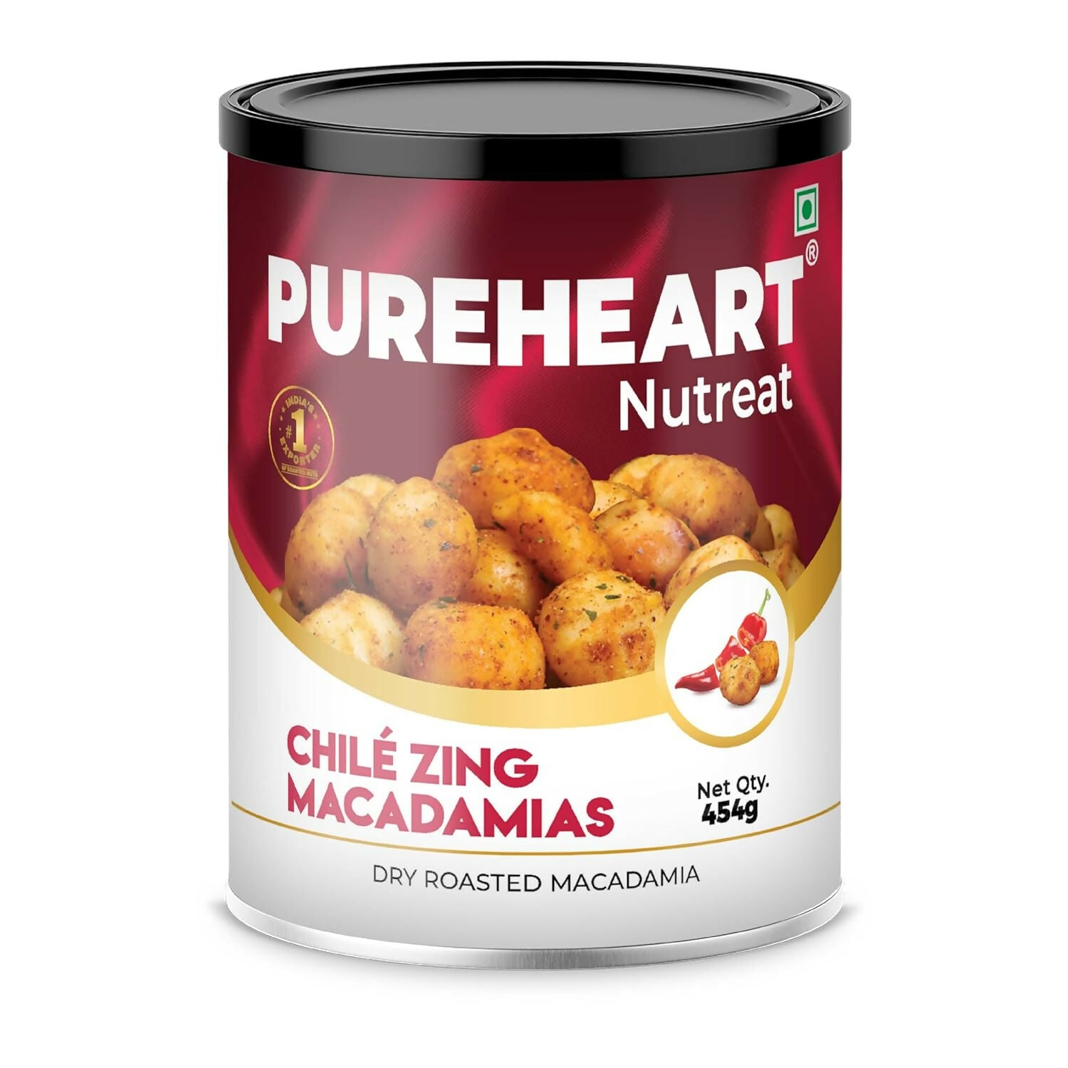 Pureheart Nutreat Chile Zing Macadamias - Safuron